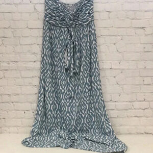 Poof New York Strapless Stretch Maxi Dress size Large Maternity